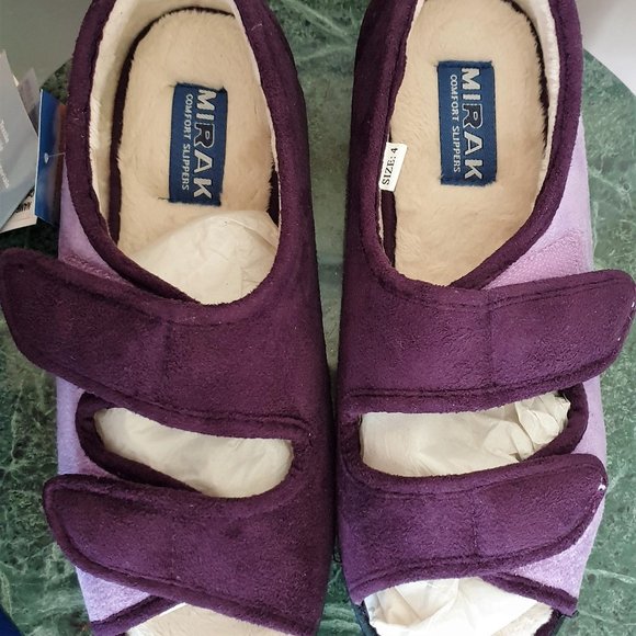 NIB Mirak Louise Comfort Slipper Purple Size 4 - Picture 3 of 9